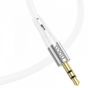 HOCO UPA22 Белый кабель аудио (штекер TYPE-C - штекер Джек 3,5мм) 1м
