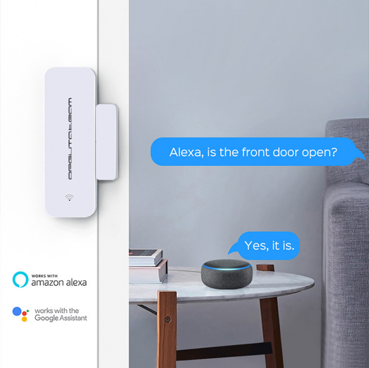 Умный Wi-Fi датчик открытия закрытия окон и дверей с Алисой OT-HOS18