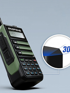 Рация Baofeng UV-16 7W с гарнитурой зеленая