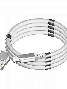 Орбита OT-SMI27 Белый кабель USB 2.4A (iOS Lightning) 1м