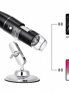 Микроскоп беспроводной цифровой карманный 1000X Wi-Fi Орбита OT-INL92