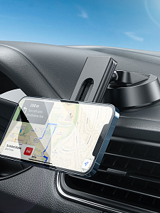 HOCO H16 Черный держатель для смартфонов магнитный (на панель)