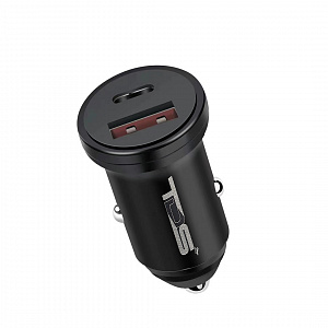 TDS TS-CAU39 ЗУ авто USB (PD20W+QC3.0, 3000mA)