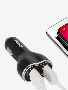 MUJU MJ-C10 ЗУ авто USB + кабель Micro USB (5B,2400mA)