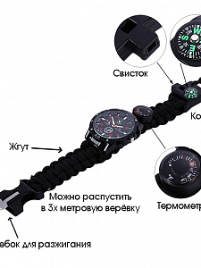 Набор для выживания туристический 8 в 1 Патриот PT-TRS10