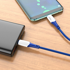 HOCO X70 Синий кабель PD60W (TYPE-C-TYPE-C) 1м