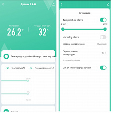 Умный Wi-Fi датчик температуры и влажности с экраном Орбита OT-HOS21