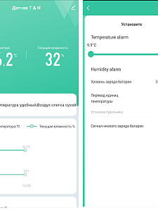 Умный Wi-Fi датчик температуры и влажности с экраном Орбита OT-HOS21