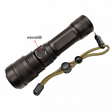 Патриот PT-FLR25 фонарь ручной (1L, 18650.,ZOOM)