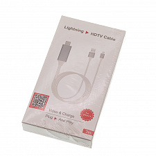 Орбита OT-AVW49 кабель (штекер HDMI - штекер LIGHTNING) 2м