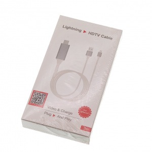 Орбита OT-AVW49 кабель (штекер HDMI - штекер LIGHTNING) 2м