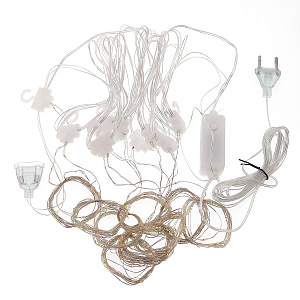 Гирлянда штора интерьерная 220В 3*3м Огонёк OG-LDG23 Белая