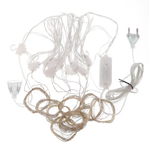 Гирлянда штора интерьерная 220В 3*3м Огонёк OG-LDG23 Белая