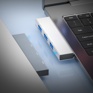 Орбита OT-PCR23 Серебро концентратор USB 2.0/3.0 (3*USB)