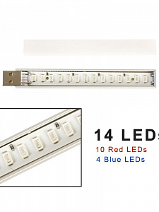 Фитолампа для рассады гибкая с USB 3вт Огонек OG-LDP15