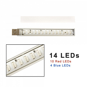 Фитолампа для рассады гибкая с USB 3вт Огонек OG-LDP15