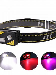 Патриот PT-FLG27 фонарь налобный (1L, аккум, дат.движ)