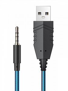 HOCO W102 Красные наушники для ПК (3.5 мм/USB)