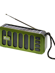 Fepe FP-502-S радиоприёмник аккумуляторный (USB,TF,Bluetooth, солнч. панель)