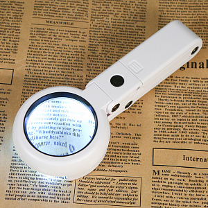 Лупа ручная, лупа настольная увеличительная с подсветкой Орбита OT-INL18