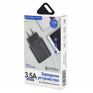 Зарядное устройство для телефона с быстрой зарядкой Орбита OT-APU30 Черный