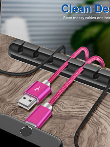 Орбита OT-OK02 Серый органайзер для кабелей (3шт)