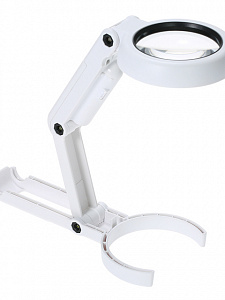 Лупа ручная, лупа настольная увеличительная с подсветкой Орбита OT-INL18