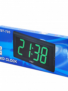 VST 795-1 Красные часы настенные