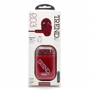 ELMCOEI EV-203 Красные наушники-гарнитура (3.5мм)