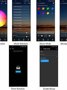 Огонек OG-LDL42 LED контроллер DC 5-24В (Bluetooth, RGB, 4PIN)