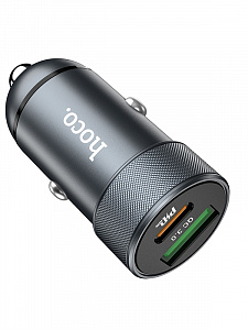 HOCO Z32B Черный ЗУ авто USB (PD27W+QC3.0,4500mA)