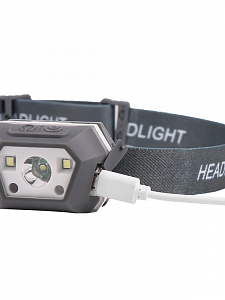 Патриот PT-FLG39 фонарь налобный (3L, аккум, дат.движ)