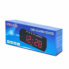 VST 762-1 Красные часы настольные (без блока)