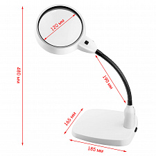 Лупа настольная с подсветкой на гибкой ноге Орбита OT-INL81