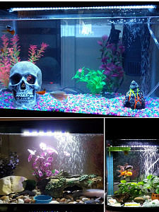 Светильник лампа для аквариума светодиодная БЕЛАЯ Огонек OG-LDP01