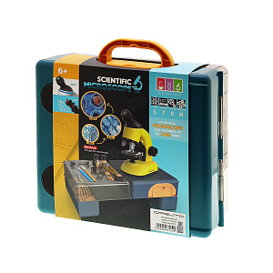 Микроскоп детский для наблюдения с кейсом в виде столика Орбита OT-INL83