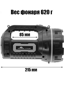 Фонарь ручной аккумуляторный, переносной Следопыт PT-FLR40