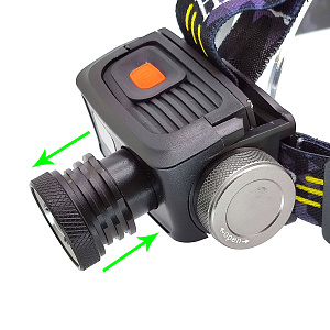 Патриот PT-FLG13 фонарь налобный (1L, 18650.,ZOOM)