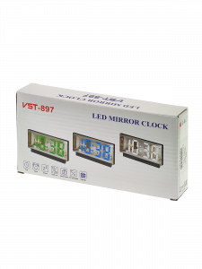 Часы электронные настольные от USB с будильником и термометром VST 897-1 Красные