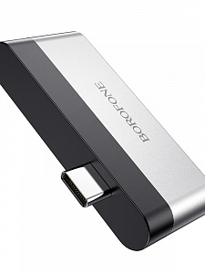 BOROFONE DH2 переходник (гнездо HDMI/USB - штекер Type-C)