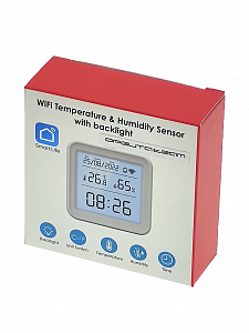 Умный Wi-Fi датчик температуры и влажности с экраном Орбита OT-HOS21