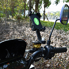 Держатель для телефона на велосипед, мотоцикл TDS TS-CAA59 Зеленый