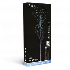 Орбита OT-SMM55 Серый кабель USB 2.4A (microUSB) 1м