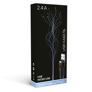 Орбита OT-SMM55 Серый кабель USB 2.4A (microUSB) 1м