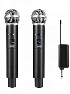 Микрофон караоке беспроводной набор 2 шт Орбита OT-ERM11