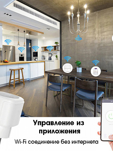 Умная розетка с Алисой Wi-Fi 16A Орбита OT-HOS07