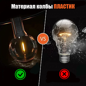 Гирлянда уличная 40 лампочек 20м Огонёк OG-LDG24