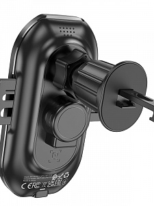 BOROFONE BH205 Черный держатель для смартфонов + беспроводное ЗУ 10W (в воздуховод)