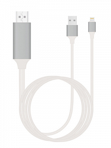 Орбита OT-AVW49 кабель (штекер HDMI - штекер LIGHTNING) 2м