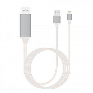 Орбита OT-AVW49 кабель (штекер HDMI - штекер LIGHTNING) 2м